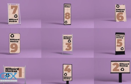 پروژه آماده افتر افکت 9 موکاپ بیلبورد