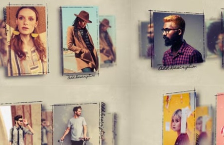 پروژه افتر افکت اسلایدشو مینیمالیستی خلاق