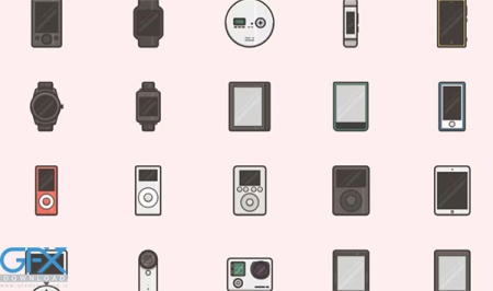 آیکون های گجت های هوشمند