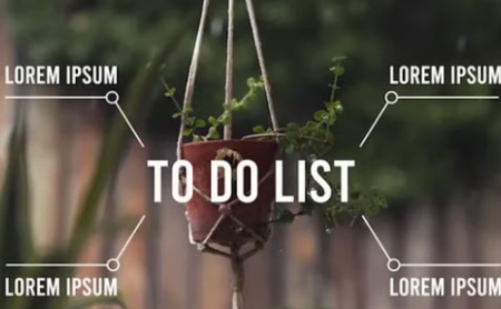 پروژه افتر افکت لیست کارها To Do List