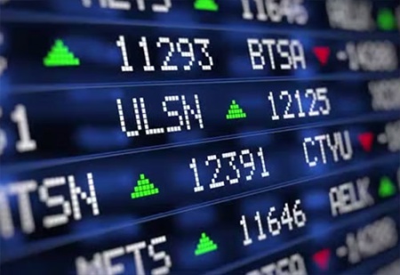 فوتیج بک گراند نمودار بورس Exchange Graph