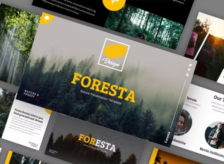 تم پاورپوینت حرفه ای طبیعت