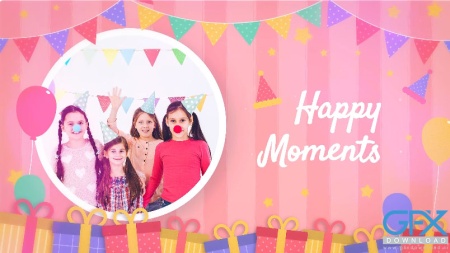 پروژه افتر افکت تولد Happy Birthday Slideshow