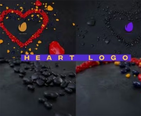 دانلود پروژه افتر افکت نمایش لوگو با قلب