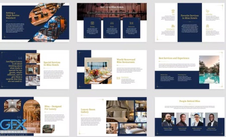 قالب آماده پاورپوینت مناسب هتل ها