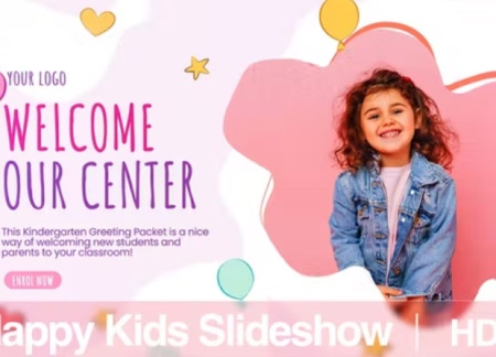 پروژه افتر افکت اسلایدشو کودکان Happy Kids Slideshow