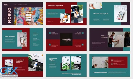 تم پاورپوینت اپلیکیشن موبایل Moruo