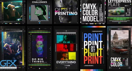 قالب پست و استوری اینستاگرام Offset Print