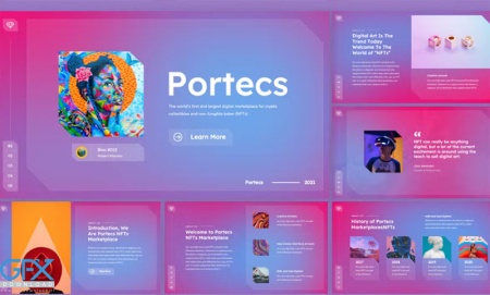 قالب پاورپوینت Portecs - NFT