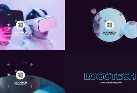 پروژه افتر افکت نمایش لوگو تکنولوژی Logo Tech