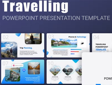 قالب پاورپوینت چند منظوره سفر Travel