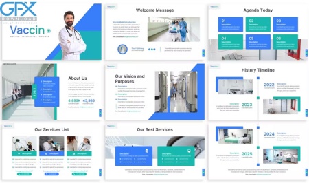 دانلود قالب پاورپوینت واکسن Vaccin