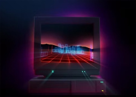 پروژه افتر افکت اکولایزر با افکت نئون قدیمی