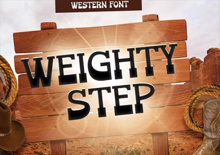 فونت وسترن کودکانه Weighty Step