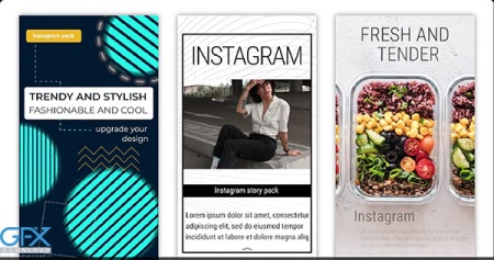 پروژه پریمیر اینستاگرام Modern Insta Stories