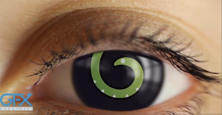 پروژه افتر افکت نمایش لوگو در چشم