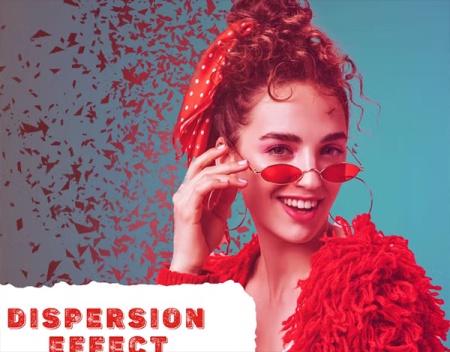 اکشن فتوشاپ افکت ذرات پراکنده Dispersion Effect