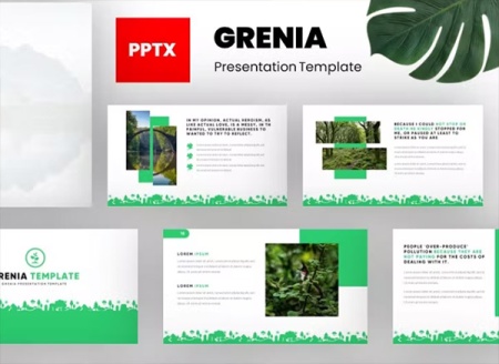 دانلود تم پاورپوینت طبیعت Grenia