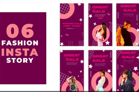 پروژه افتر افکت استوری اینستاگرام فروشگاهی فشن