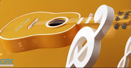 پروژه افتر افکت لوگو موسیقی Music Course Logo