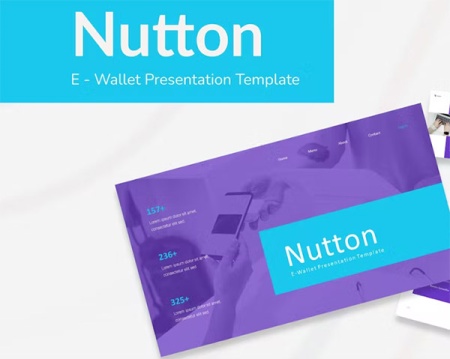 دانلود قالب پاورپوینت کیف پول الکترونیکی Nutton