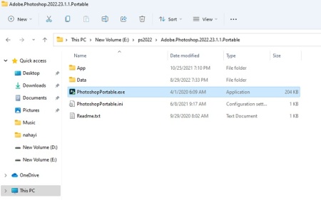 راهنمای اجرای فتوشاپ پرتابل cc 2022