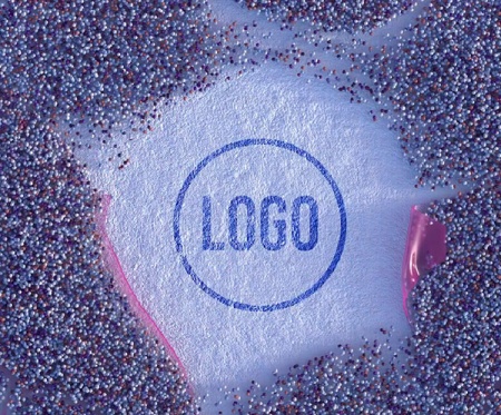 پروژه پریمیر نمایش لوگو با توپ لاستیکی