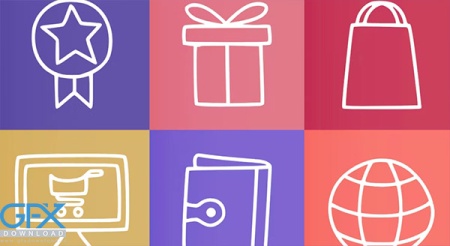 فونت رایگان کاراکترهای خرید Shopping Dingbat
