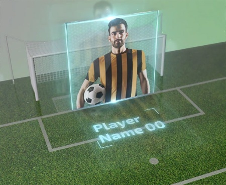 پروژه افتر افکت معرفی ترکیب تیم فوتبال