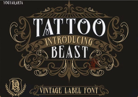 6 فونت انگلیسی برای تاتو جدید و زیبا Tattoo Beast