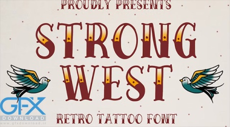 فونت انگلیسی خالکوبی و تاتو Tattoo Beast