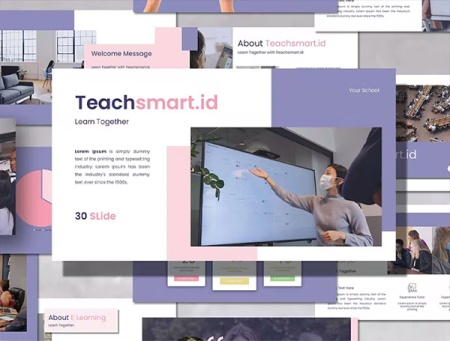 قالب پاورپوینت آموزش Teach Smart