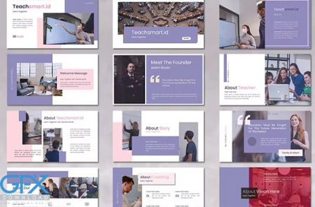 قالب پاورپوینت آموزشی Teach Smart