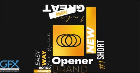 پروژه آماده پریمیر تایپوگرافی Typographic Collage Opener