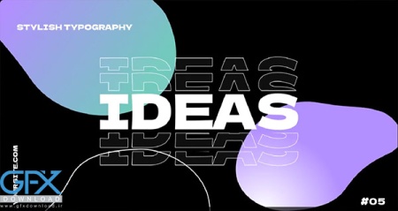 دانلود پروژه پریمیر 8 تایپوگرافی Typography Blobs