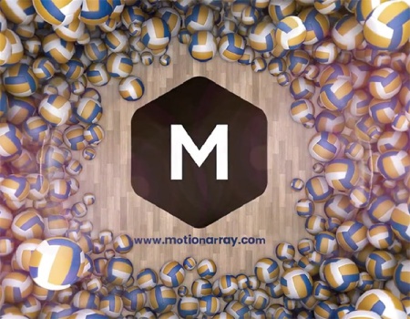 پروژه افتر افکت لوگو والیبال Volleyball Logo