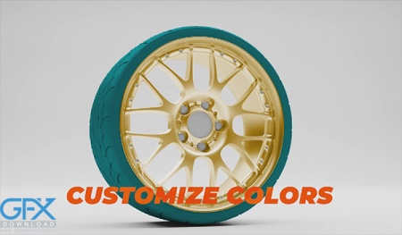 پروژه افتر افکت نمایش لوگو لاستیک ماشین