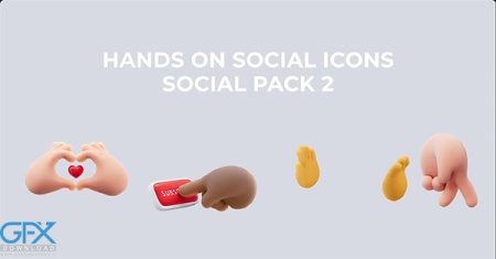 دانلود پروژه پریمیر دست های سه بعدی برای شبکه اجتماعی