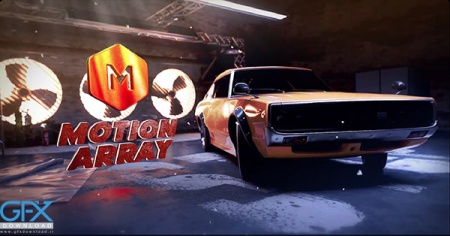 پروژه افتر افکت لوگو ماشین مسابقه ای