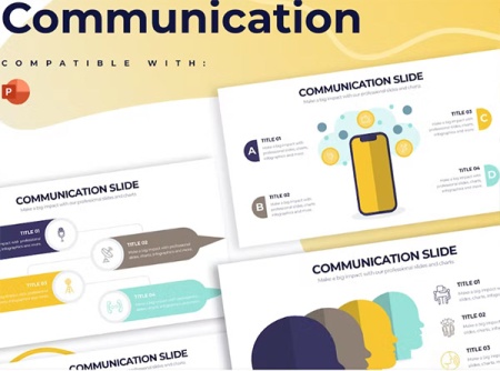 دانلود تم پاورپوینت ارتباطات Communications