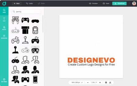 سایت طراحی لوگو آنلاین DesignEvo