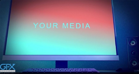 دانلود پروژه پریمیر Digital Studio Screens