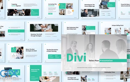 دانلود رایگان قالب پاورپوینت فروش Divi