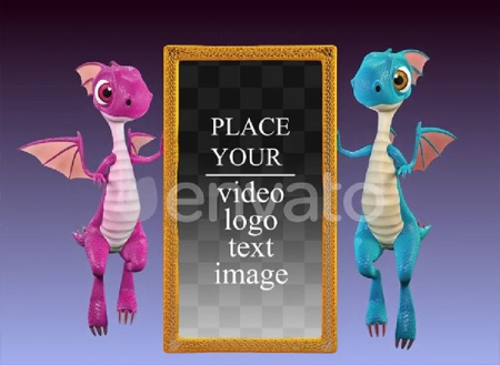 دانلود فوتیج قاب عکس در دست های اژدها