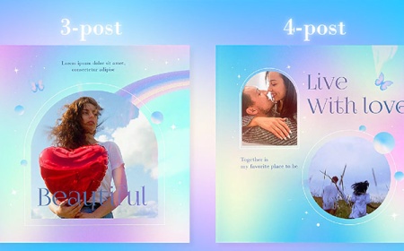 پروژه افتر افکت 6 پست اینستاگرام رویایی و زیبا