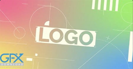 پروژه افتر افکت نمایش لوگوی هندسی مینیمال