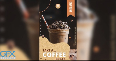 پروژه افتر افکت استوری های اینستاگرام قهوه