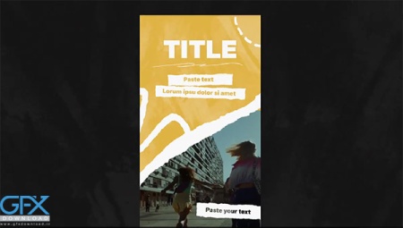 پروژه افتر افکت استوری اینستاگرام با خطوط گرانجی