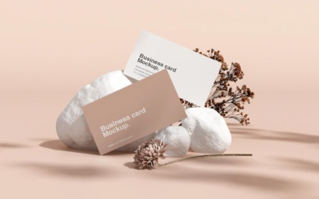 دانلود موکاپ لایه باز کارت ویزیت مینیمال شیک