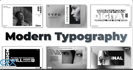 پروژه آماده پریمیر 6 تایپوگرافی Modern Typography